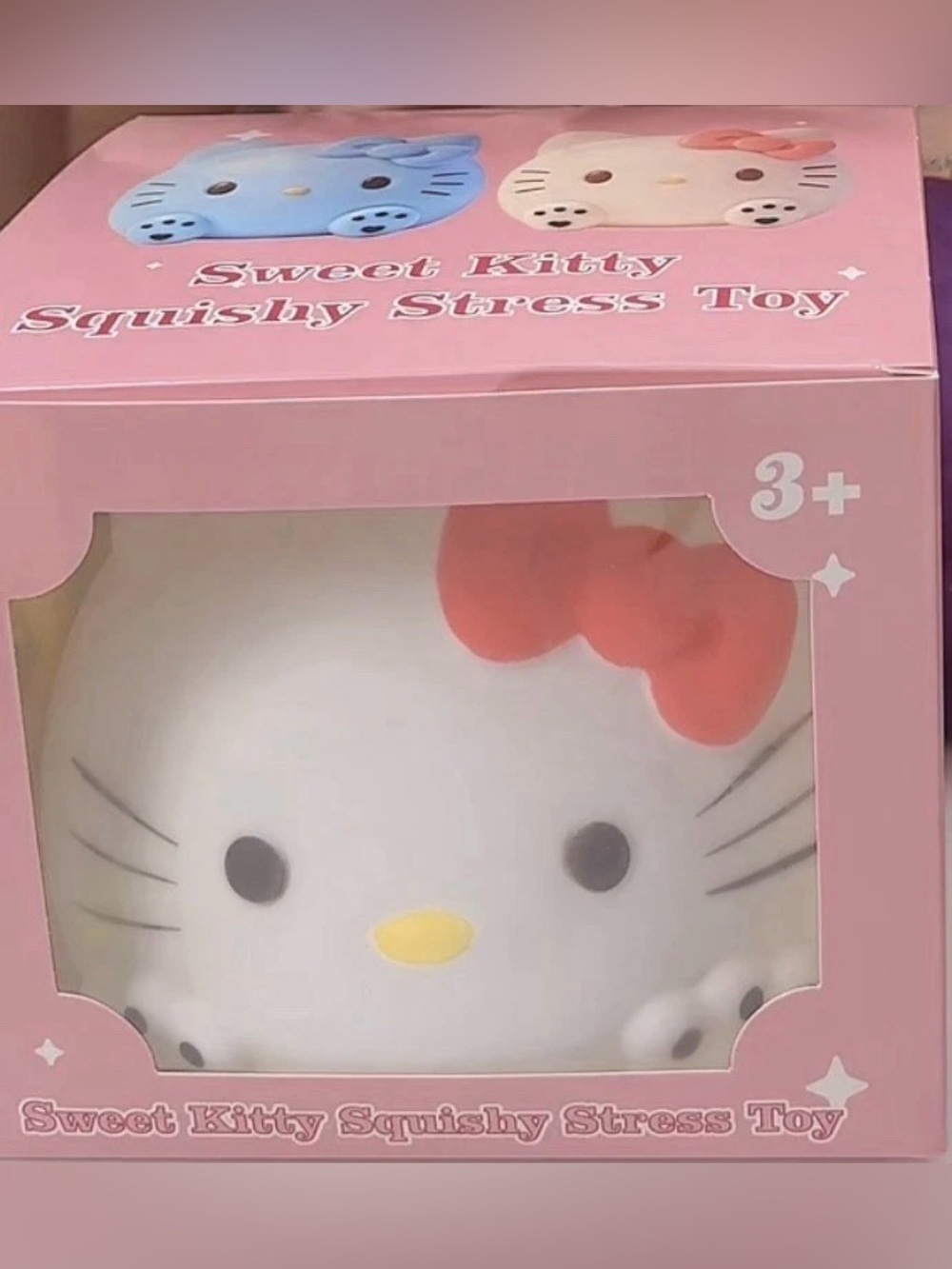 Jumbo Unique Hello Kitty Squishy White Pink Yellow Black..Very Strec